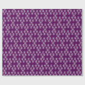 Nahtloses violettes geometrisches Sternmuster Geschenkpapier (Flach)