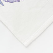 Nahtloses Wasserfarbfeder-Muster Fleecedecke (Ecke)