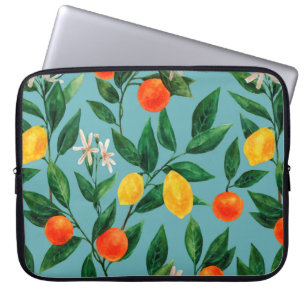 Nahtloses Wasserfarbmuster. Ein Ornament aus b Laptopschutzhülle