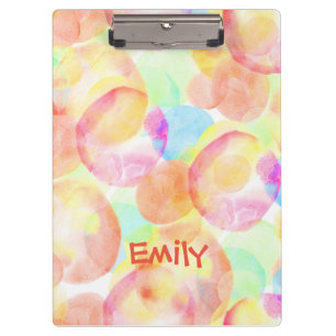 Nahtloses Wasserfarbmuster von Schaufenster. Klemmbrett