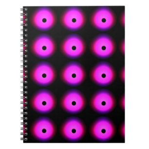 Nahtloses Watercolor-Tapete. Graphic Polka Dots Notizblock