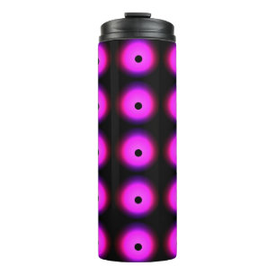 Nahtloses Watercolor-Tapete. Graphic Polka Dots Thermosbecher