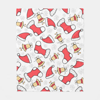 Nahtloses Weihnachtsmuster, festliches Design. Fleecedecke
