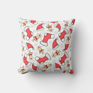 Nahtloses Weihnachtsmuster, festliches Design. Kissen