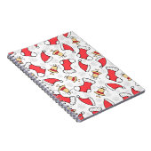 Nahtloses Weihnachtsmuster, festliches Design. Notizblock (Rechte Seite)