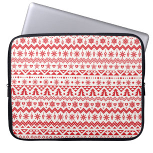 nahtloses Weihnachtsmuster Laptopschutzhülle