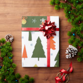 Nahtloses Weihnachtsmuster mit dekorierter Geschen Geschenkpapier