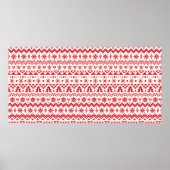 nahtloses Weihnachtsmuster Poster (Vorne)