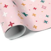 Nahtloses Weihnachtsmuster-Wrap-Papier Geschenkpapier (Rolleneckpunkt)