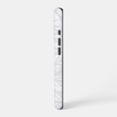 Nahtloses weißes Hintergrundmuster iPhone Hülle (Linke Seite)