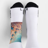 Nahtloses Wiederholmuster; Afrozentrisches Weihnac Socken (Oben)