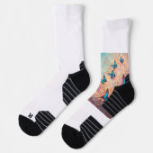 Nahtloses Wiederholmuster; Afrozentrisches Weihnac Socken (Links)