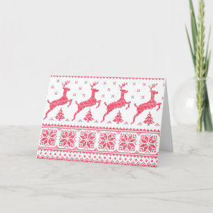 Nahtloses Wintermuster Weihnachtskarte Feiertagskarte