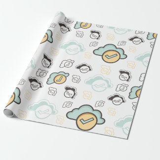 Nahtloses Wolkenmuster Geschenkpapier