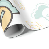 Nahtloses Wolkenmuster Geschenkpapier (Rolleneckpunkt)