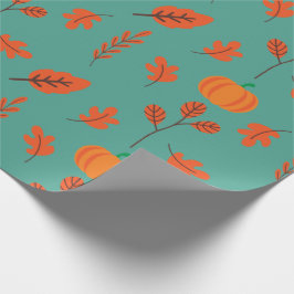 Nahtloses Wrapping Paper: Gemütliches Herbstleaf P Geschenkpapier
