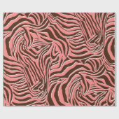 Nahtloses Zebra-Druckmuster Geschenkpapier (Flach)