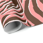 Nahtloses Zebra-Druckmuster Geschenkpapier (Rolleneckpunkt)