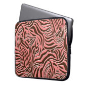 Nahtloses Zebra-Druckmuster Laptopschutzhülle (Vorderseite Links)