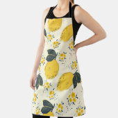 Nahtloses Zitrusmuster mit farbiger gelber Zitrone Schürze (InSitu)