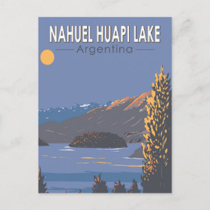 Nahuel Huapi See Argentinien Reise Kunst Vintage Postkarte