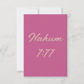 Nahum 1:11 KJV Bible Verse Christlich Scripture Pi Karte (Rückseite)