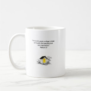 Nahum 1:7 Bibelvers christliche Tasse