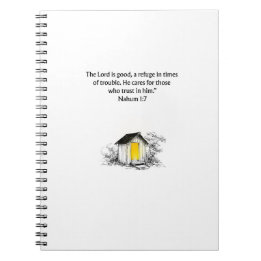 Nahum 1:7 Christian Scripture Notebook Journal Notizblock