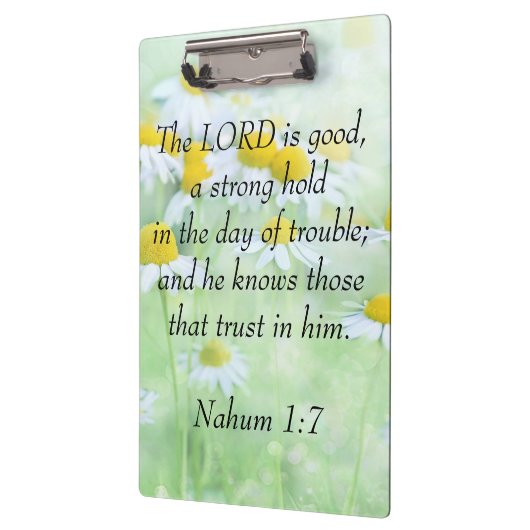 Nahum 1:7 klemmbrett (Links)