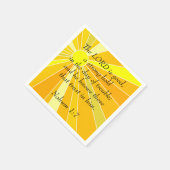 Nahum 1:7 serviette (Ecke)
