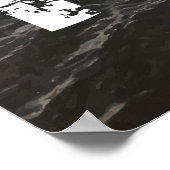 Nahum 1:7 Stonghold in Trouble Refugium in Ihm Poster (Ecke)