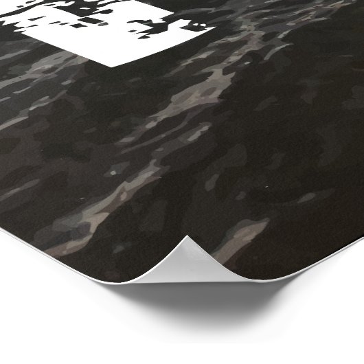 Nahum 1:7 Stonghold in Trouble Refugium in Ihm Poster (Ecke)