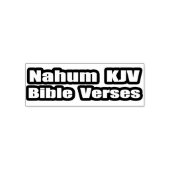 "Nahum KJV Bible Verses" Text Permastempel (Design)