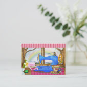 NähVisitenkarte Visitenkarte (Stehend Vorderseite)