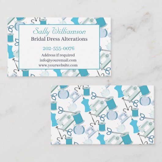 Nähwechsel bei Dressmaking Visitenkarte (Vorne/Hinten)