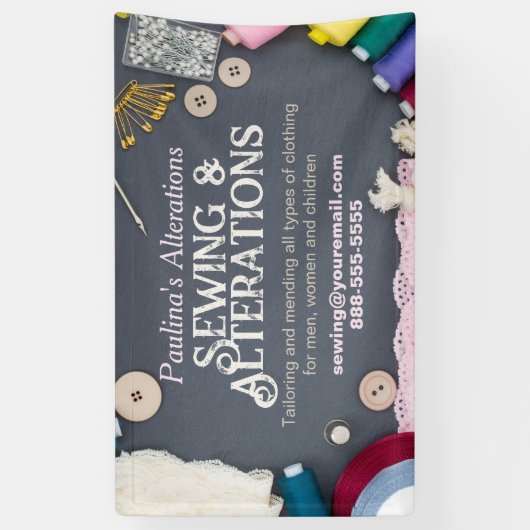 Nähwechsel Nähbanner Banner (Vertikal)