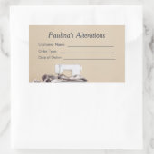 Nähwechsel Nähen Nähkennzeichen für die Kundenbest Rechteckiger Aufkleber (Tasche)