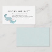 Nahwhals Blue Baby Showbuchanfrage Begleitkarte (Vorne/Hinten)