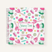 Nähzeit Spiral Notebook Notizblock (Vorderseite)