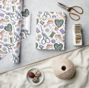 Nähzubehör Geschenkpapier