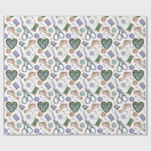 Nähzubehör Geschenkpapier (Flach)