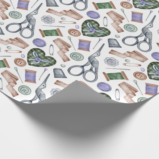 Nähzubehör Geschenkpapier (Ecke)