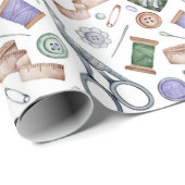 Nähzubehör Geschenkpapier (Rolleneckpunkt)