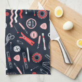 Nähzubehör Küchentuch (Viertel Falte)