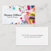 Nähzubehör | Stoffe Visitenkarte (Vorne/Hinten)