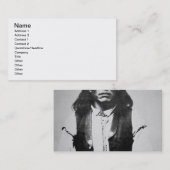 Naiche (d.1874) Leiter der Chiricahua Apaches von Visitenkarte (Vorne/Hinten)