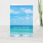 Naiharn Beach, Phuket Island Karte (Rückseite)