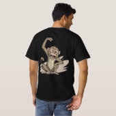 Naija Hustle Monkey T-Shirts - Destiny Quote  (Schwarz voll)