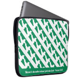 Naija NIGERIA FLAG Custom Scripting Laptop Laptopschutzhülle (Vorne Rechts)