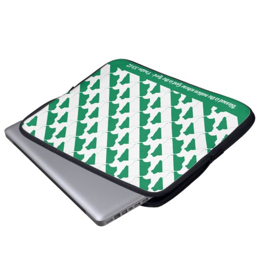 Naija NIGERIA FLAG Custom Scripting Laptop Laptopschutzhülle (Vorne Knopf)